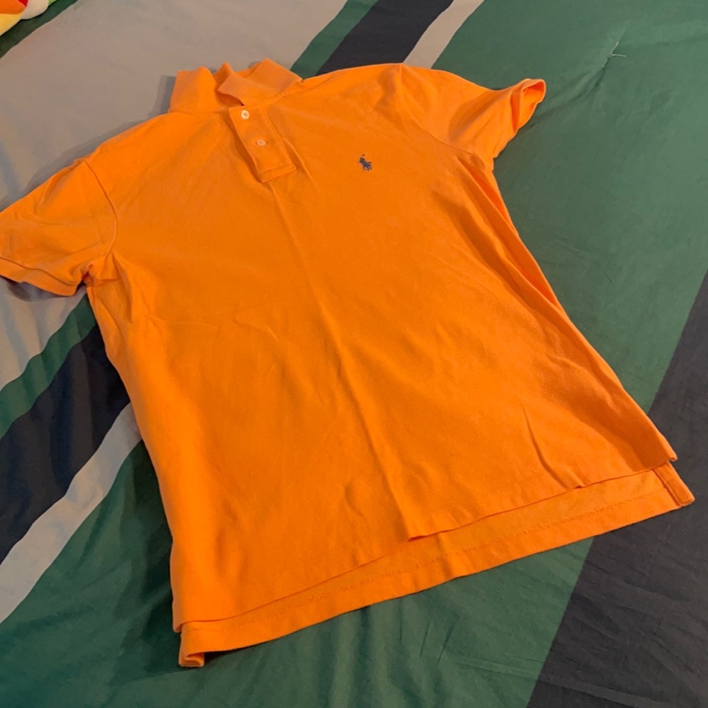 Orange polo Ralph Lauren polo shirt size M
